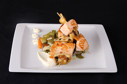 brocheta de salmon rste campo volantin