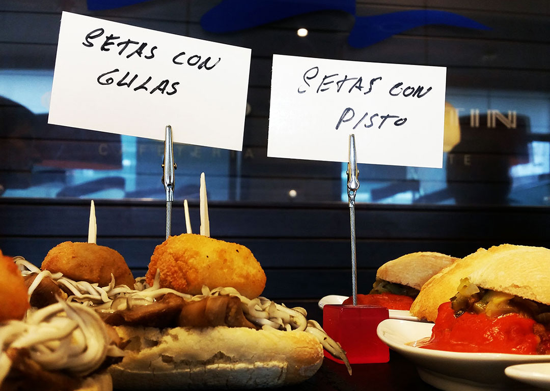 Pintxos de setas